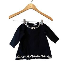 Hanna Andersson Embellished Sweater Dress 6-12Mos